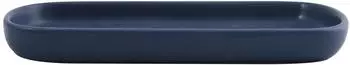 MSV Maonie Tablett Keramik, dunkelblau matt, 20x12cm (MSV23-143292)