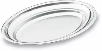 Lacor Ovale Platte Edelstahl 18/10, 20x13cm (62820)