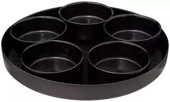 Secret de Gourmet Astra Aperitif-Set, schwarz, 6-teilig