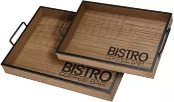 Home & styling collection Bistro Serviertablett MDF und Eisen (EAN-8720573682237)