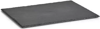 Zeller Servierplatte eckig, Schiefer, 40x30cm (24511)