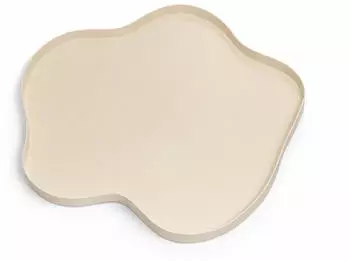 LOFT42 Serva Tablett, Metall, beige, &Oslash;60cm