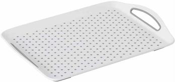 Kesper Serviertablett rechteckig 45,5 x 32 cm weiß