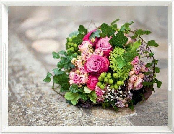 Emsa Classic Tablett Flower Bouquet 50 x 37 cm