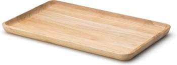 Continenta Tablett rechteckig aus Gummibaumholz