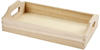 Creotime Schatzkiste Holztablett mit Griff, Größe 30x17x5 cm, 1 Stk