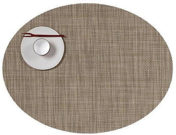 Chilewich Mini Basketweave Oval Platzset 4er-Set - Linen - 4 Stück à 36x49 cm