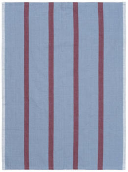 ferm LIVING Hale Geschirrtuch 50x70 cm Faded blue-burgundy