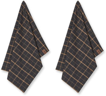 Humdakin Recycled Geschirrtuch 45x70cm 2er Pack Brown plaid