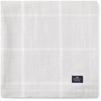 LEXINGTON Pepita Check Cotton Linen Tischtuch 150 x 250cm White-light gray