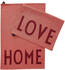 Design Letters Favorit Geschirrtuch 2-teilig Love-home-terracotta