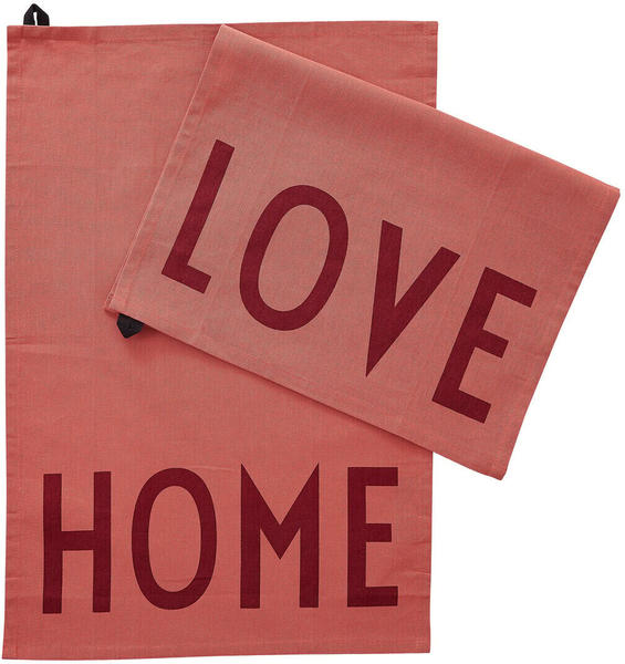 Design Letters Favorit Geschirrtuch 2-teilig Love-home-terracotta