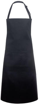 Karlowsky Fashion KY044 Latzschürze Basic mit Tasche und Schnalle Black (ca. Pantone Black 6 C) 75 x 90 cm (Breite x Länge)