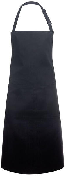 Karlowsky Fashion KY044 Latzschürze Basic mit Tasche und Schnalle Black (ca. Pantone Black 6 C) 75 x 90 cm (Breite x Länge)