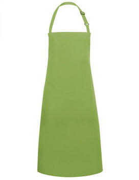 Karlowsky Fashion KY044 Latzschürze Basic mit Tasche und Schnalle Lime (ca. Pantone 2303C) 75 x 90 cm