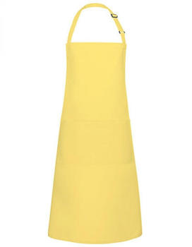 Karlowsky Fashion KY044 Latzschürze Basic mit Tasche und Schnalle Sun Yellow (ca. Pantone 127C) 75 x 90 cm