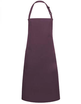 Karlowsky Fashion KY049 Latzschürze Basic mit Schnalle Aubergine (ca. Pantone 5185C) 75 x 90 cm