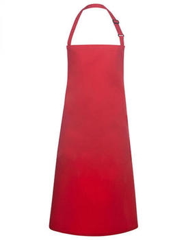 Karlowsky Fashion KY049 Latzschürze Basic mit Schnalle Red (ca. Pantone 200C) 75 x 90 cm (Breite x Länge)