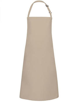 Karlowsky Fashion KY049 Latzschürze Basic mit Schnalle Sand (ca. Pantone 7528C) 75 x 90 cm