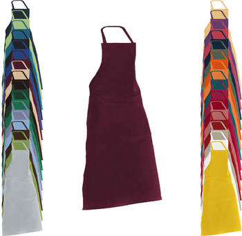 Karlowsky Fashion KY026 Latzschürze Denmark Bordeaux (ca. Pantone 209C) 75 x 95 cm