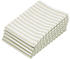 ZOLLNER 5er Set Geschirrtücher gestreift aus 100% Baumwolle, 50x70 cm, lindgrün weiß