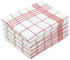 ZOLLNER 5er Set Geschirrtücher, 50x70 cm, 100% Baumwolle, Waffelpique, rot-weiß-kariert
