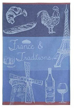 Coucke Bedrucktes Geschirrtuch, Jacquard, Baumwolle, Frankreich und Tradition, 50 x 75 cm