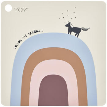 OYOY Follow the rainbow Platzdecke Blau-rosa-beige
