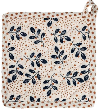 TRANQUILLO Topfhalter LEAVES aus Biobaumwolle 20 x 20 cm (TEX108) Mehrfarbig (LEAVES TEX108)