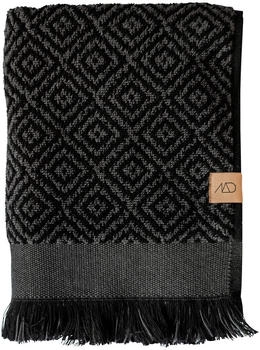 Mette Ditmer Morocco Handtuch 50 x 90cm Black-grey