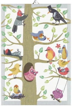 Ekelund Frühlingsvögel Geschirrtuch 35 x 50cm