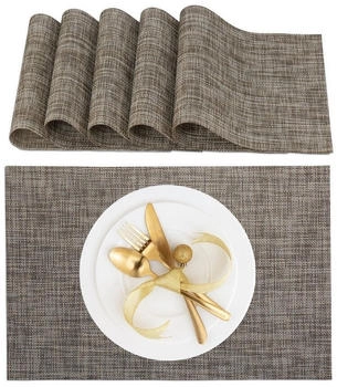 Relaxdays Tischset, 6tlg. Tischset (6 x, 45 x 30 cm)