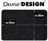 Dune Design DuneDesign 4 Extra-Dicke Filz Tischsets 43x30x0,5cm Edle Filzunterlage Anthrazit