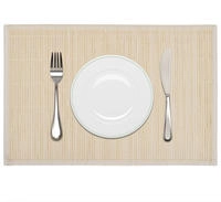 vidaXL 6 Bambus-Platzdeckchen 30 x 45 cm Natur