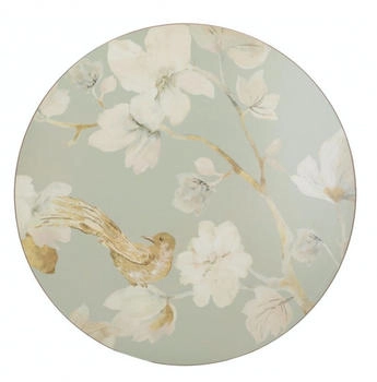Creative Tops Duck Egg Floral Premium-Untersetzer mit Korkrückseite im 4-Teiligen Set, 12 cm (4¾ Zoll)