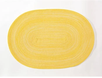 Pichler 6er Spar-Set SAMBA Tischset oval - zitrone - 6 Stück à 48x33 cm