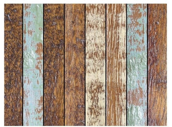 Tischsetmacher Platzset abwaschbar - Holzoptik gestreift - 4 Stück aus erstklassigem Vinyl (Kunststoff) 40 x 30 cm, (4-St)