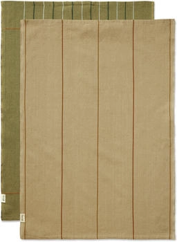 ferm LIVING ferm LIVING Ito Geschirrtuch 50x70 cm 2er Pack Seaweed-flax