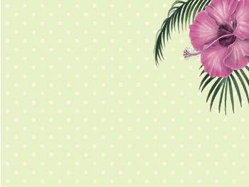 Tischsetmacher Platzset abwaschbar - Lila Hibiskus - 4 Stück aus erstklassigem Vinyl (Kunststoff) 40 x 30 cm, (4-St)