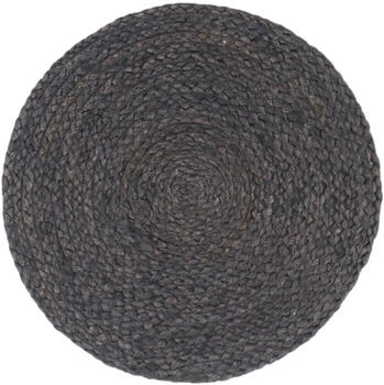 vidaXL Tischsets 4 Stk. Dunkelgrau 38 cm Rund Jute
