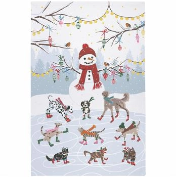 Ulster Weavers Geschirrtuch Baumwolle Ice Skating Animals