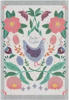 Ekelund Easter chicken Geschirrtuch 35x50 cm Multi