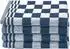 ZOLLNER Geschirrtücher Baumwolle blau-kariert 50x50cm 4er-Set (00000453-400)
