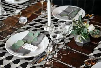 A-dam Tischset Circles 100% Baumwolle dunkelgrau 17-tlg. (97138628-1)