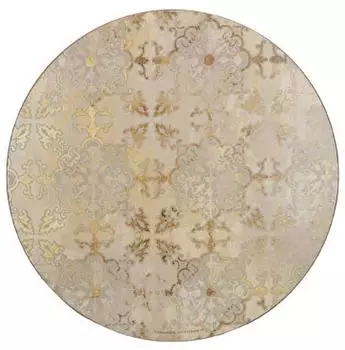 Creative Tops Gold Impressions Runde Tischsets mit Korkrücken, 29cm, 4er-Set (C000278)