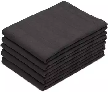 ZOLLNER Geschirrt&uuml;cher 5er-Set Baumwolle Graphit 50x70cm (5)