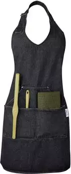 Sallys Denim-Sch&uuml;rze 100% Baumwolle, schwarz, Unisex