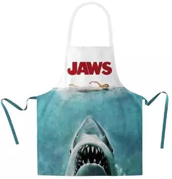 SD Toys Jaws Poster-Schürze, blau, Unisex (SDTUNI24336)