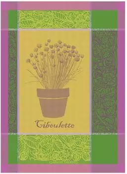 Garnier-Thiebaut Ciboulette Geschirrtuch Jacquard 100% Baumwolle 56x77cm (49314)