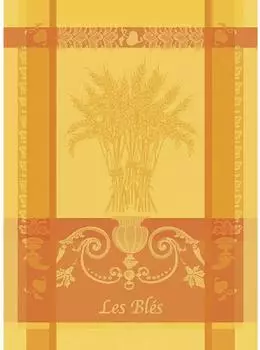 Garnier-Thiebaut Geschirrtuch "Les Blés Safran" 56x77cm, 100% Baumwolle (45476)
